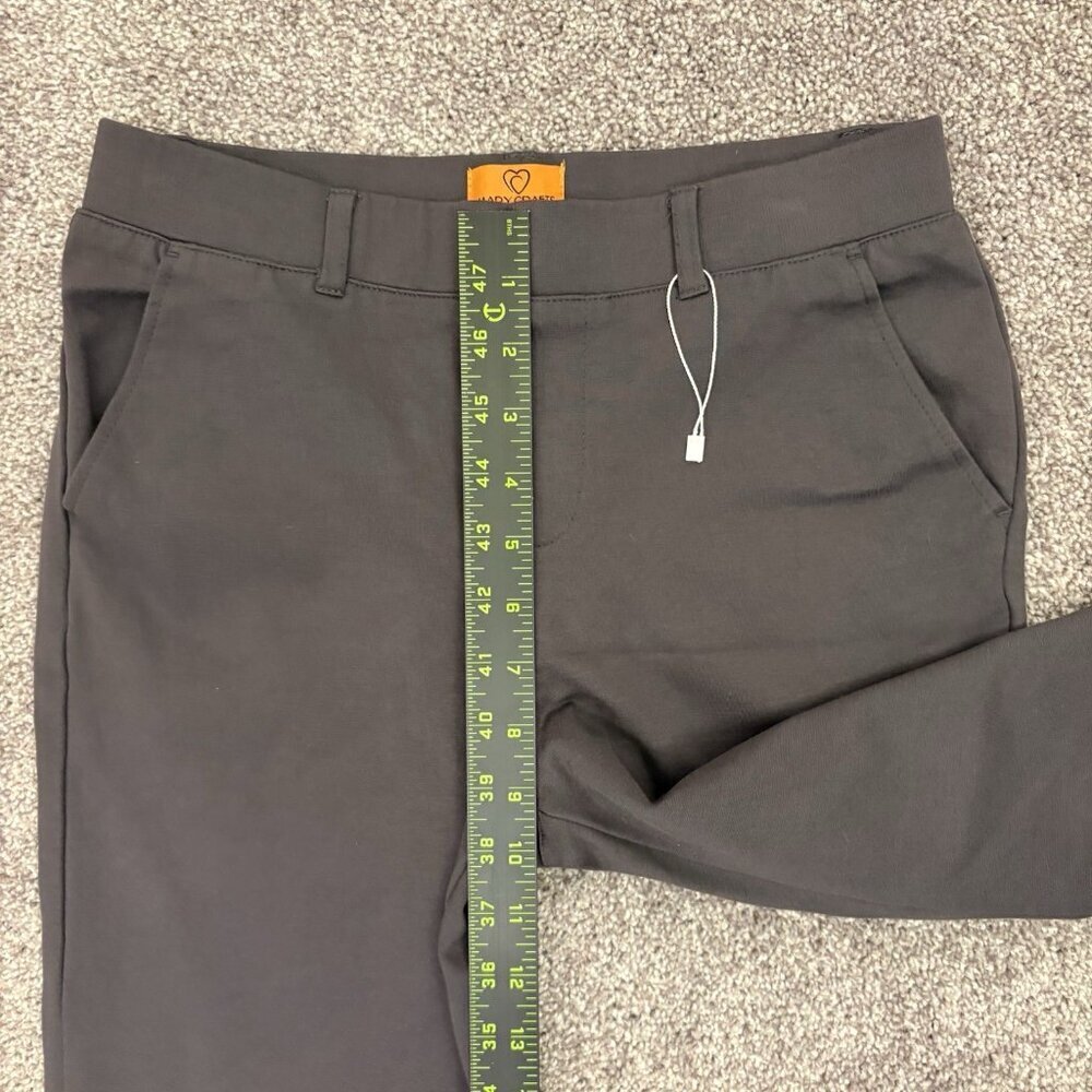 Marycrafts Women's Pull On Chino Pants Size 4 Gray Cropped Mid Rise Stretch NWOT - Picture 9 of 14